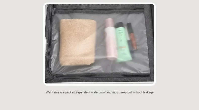 Travel High Quality Portable Suitcase Front Opening Laptop Trolley Case Luggage on Wheels Aluminum Frame Boarding Case