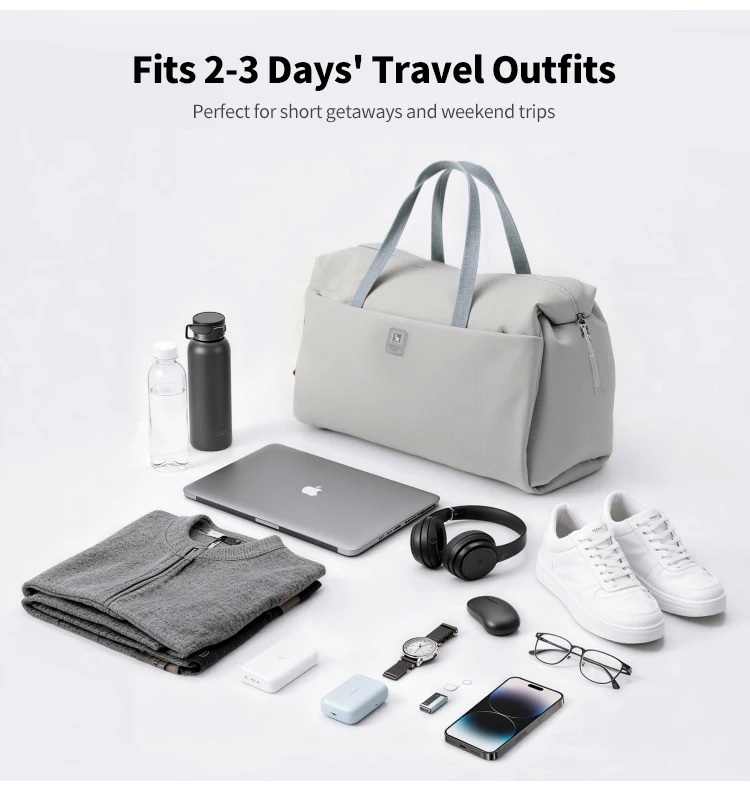OIWAS Large Capacity Travel Bag Gym Bag with Dry Wet Separation Layer for Fitness And Sports Gear Organizing