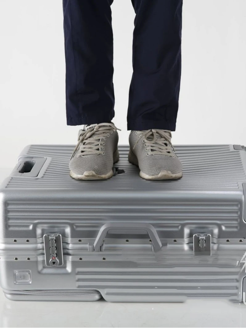 KLQDZMS Multifunctional Suitcase Front Opening Boarding Case Laptop Trolley Case 20"24"26 Inch Charging Cabin Luggage