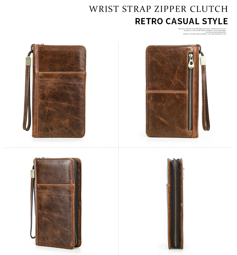 CONTACT'S Genuine Leather Men Passport Cover with Pen Slot Family Passport Travel Wallets ID Card Bag Organizer Document Pouch