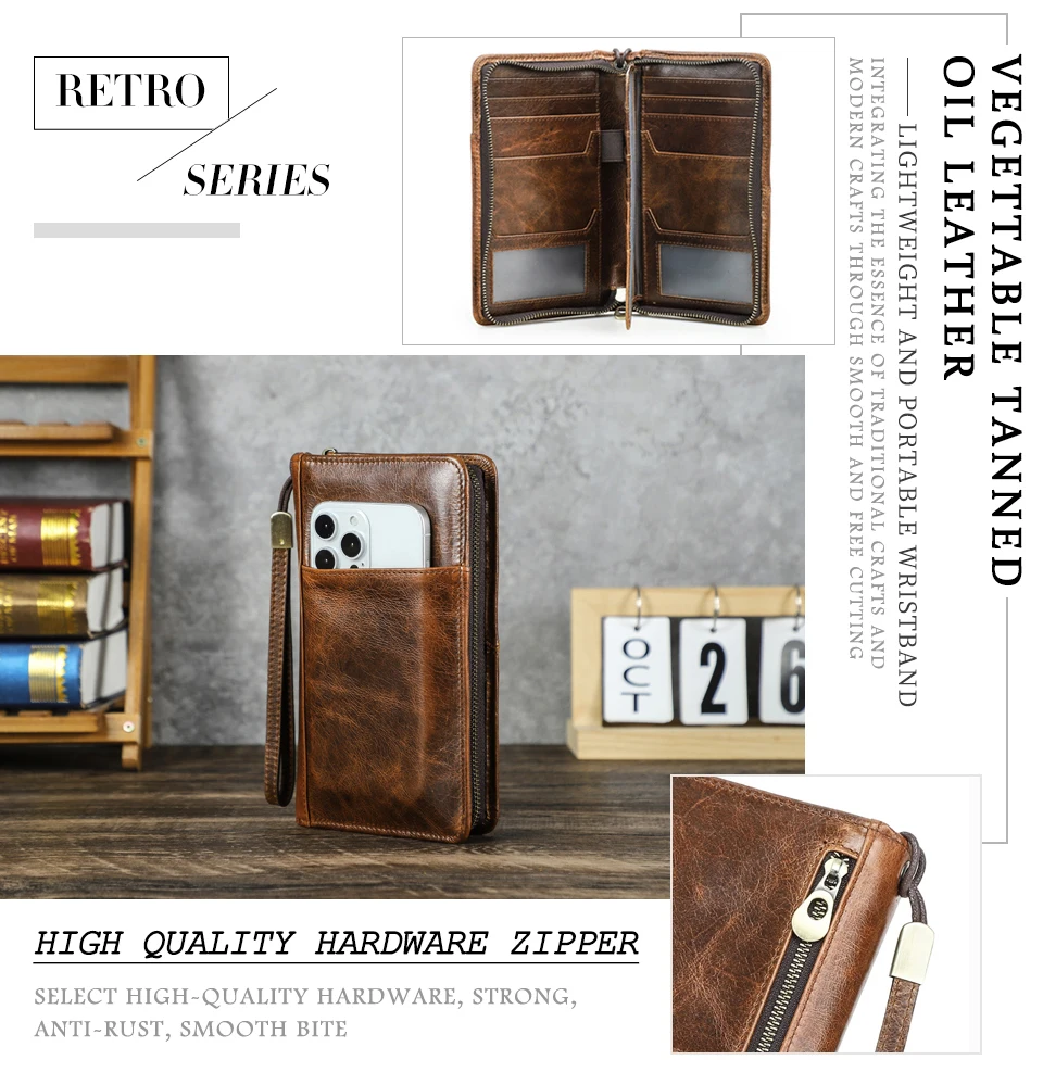 CONTACT'S Genuine Leather Men Passport Cover with Pen Slot Family Passport Travel Wallets ID Card Bag Organizer Document Pouch
