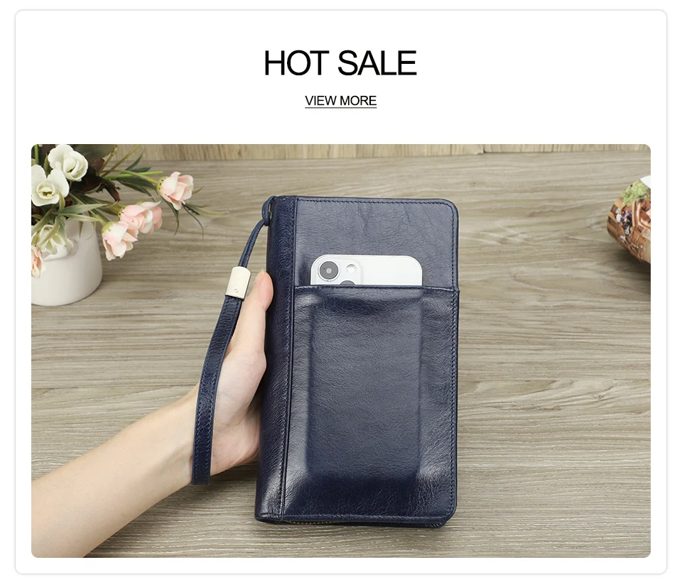 CONTACT'S Genuine Leather Men Passport Cover with Pen Slot Family Passport Travel Wallets ID Card Bag Organizer Document Pouch