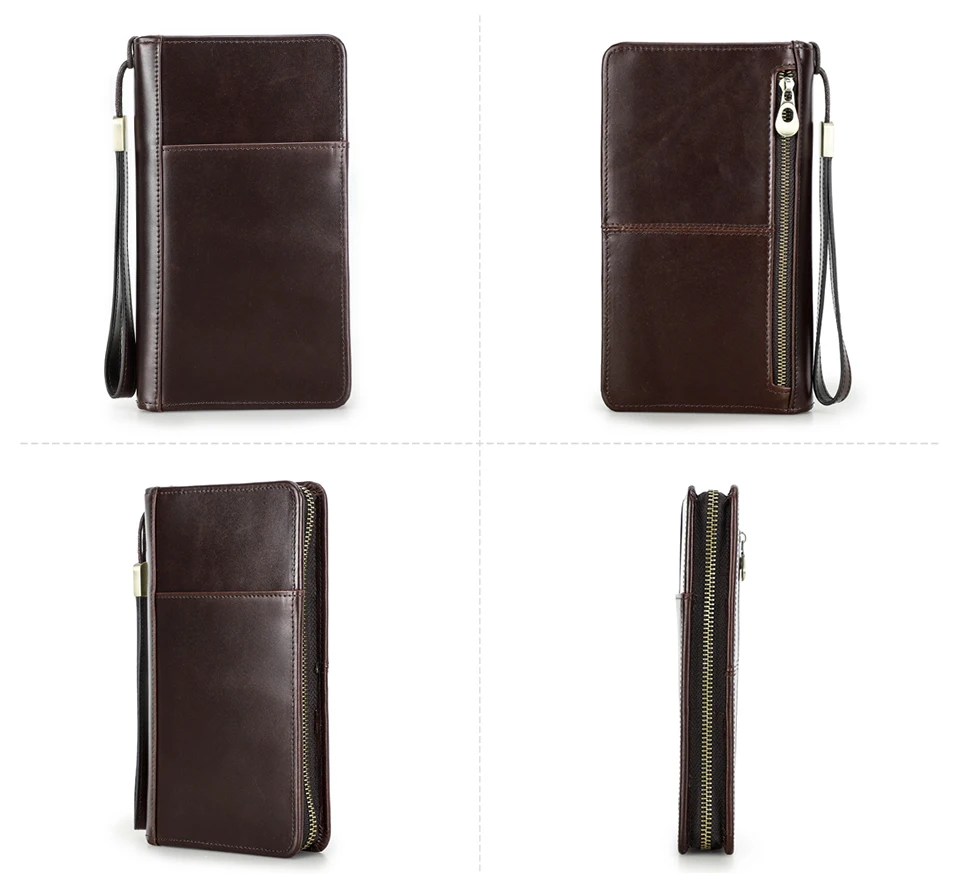 CONTACT'S Genuine Leather Men Passport Cover with Pen Slot Family Passport Travel Wallets ID Card Bag Organizer Document Pouch