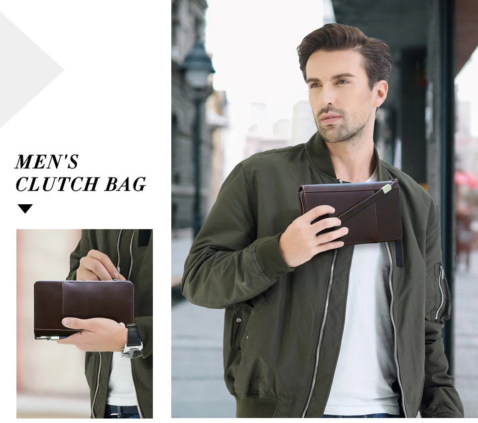 CONTACT'S Genuine Leather Men Passport Cover with Pen Slot Family Passport Travel Wallets ID Card Bag Organizer Document Pouch