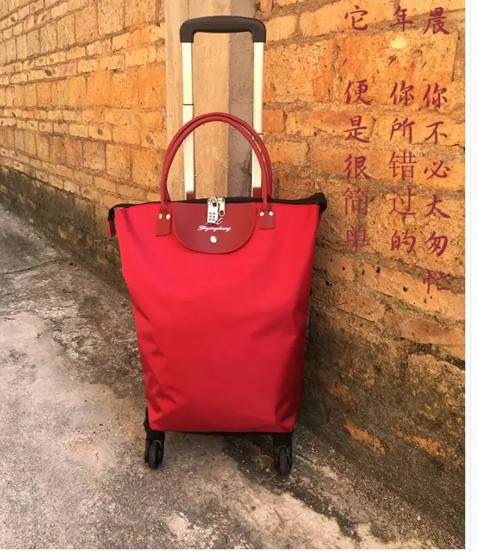 New Women Travel trolley bags Women bag wheels wheeled bags carry on luggage Bags on wheels trolley bags Rolling Luggage bag