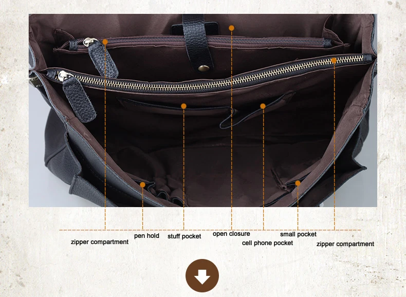 High Quality Cowhide Genuine Leather Briefcase for Men Business Bag 15.6" Laptop Case Male Portfolio Attache Office Messenger Ba
