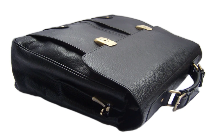 High Quality Cowhide Genuine Leather Briefcase for Men Business Bag 15.6" Laptop Case Male Portfolio Attache Office Messenger Ba