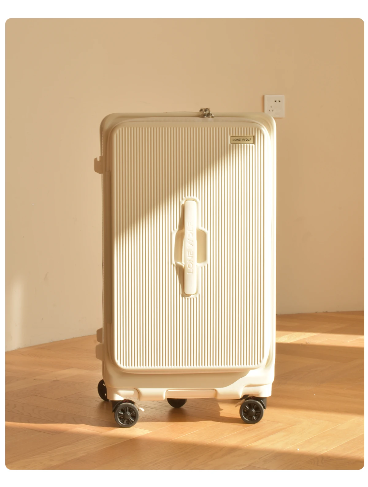 2025 Front-opening Luggage. 26-inch anti-drop rolling suitcase, 20-inch carry-on luggage, combination suitcase, 24-inch travel b