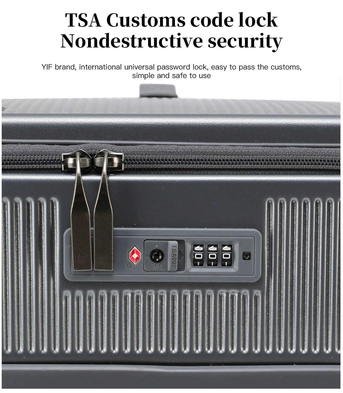 2025 Front-opening Luggage. 26-inch anti-drop rolling suitcase, 20-inch carry-on luggage, combination suitcase, 24-inch travel b