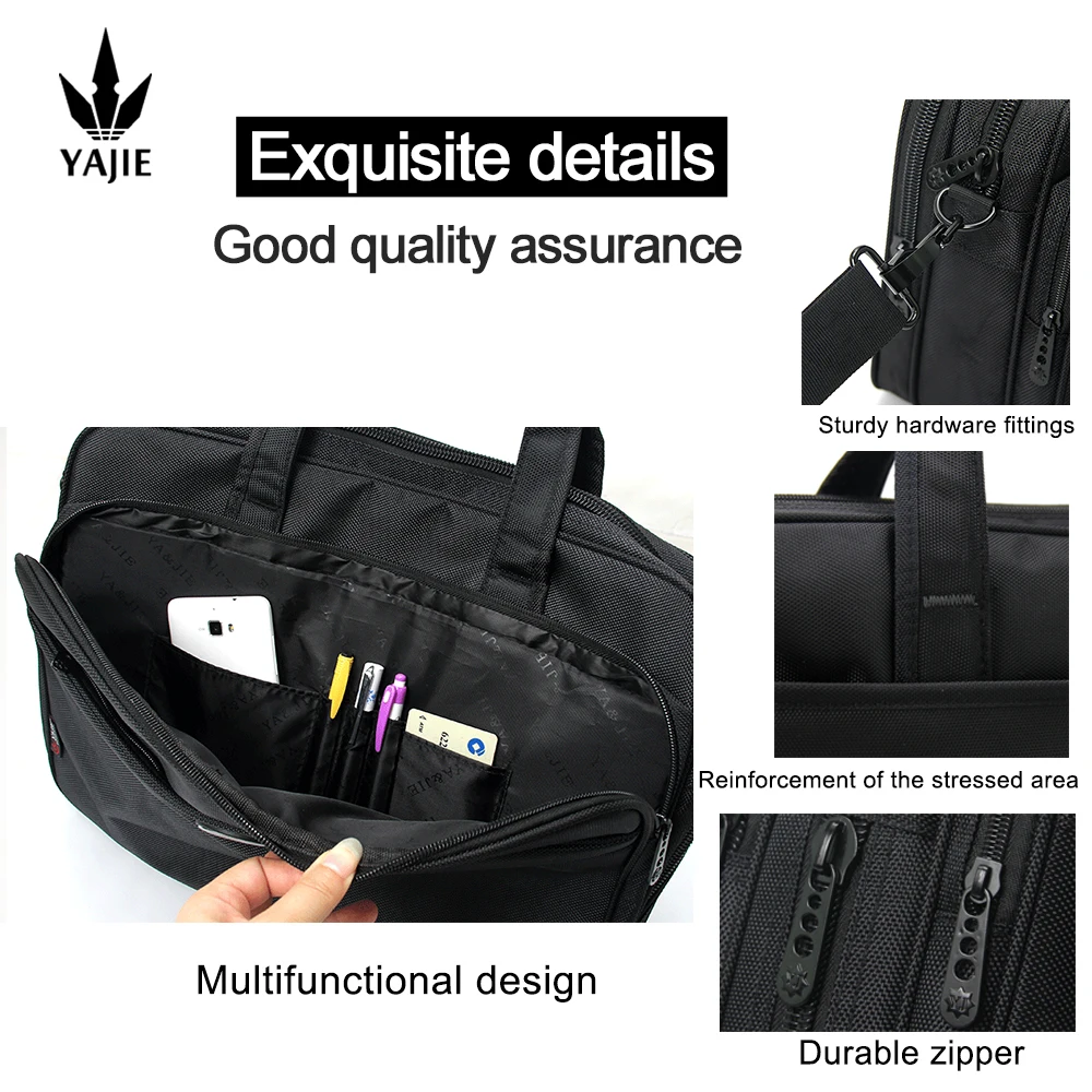 Large Capacity Briefcase Bag Men Business Bag 15.6 inch 17" 19" Laptop Bag Shoulder Bags Canvas Handbags Notebook Bag messenger