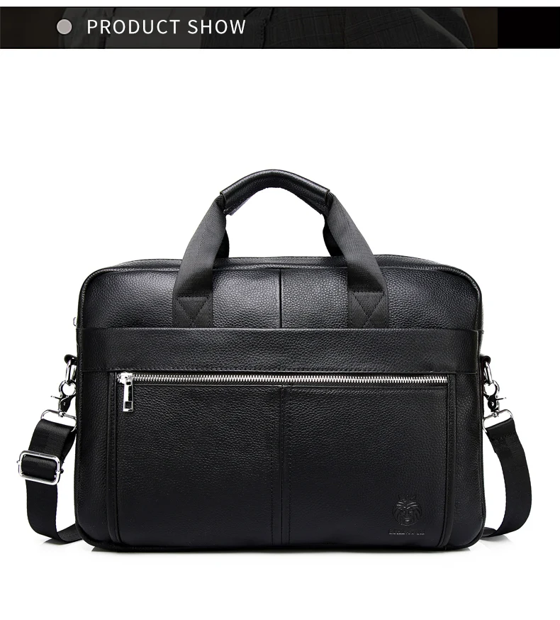 SCHLATUM Genuine Leather Briefcases Hard For Men Luxury Handbags Laptop Briefcase Bags 15 Inch Office Bussiness Computer Bag