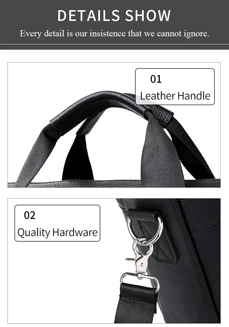 SCHLATUM Genuine Leather Briefcases Hard For Men Luxury Handbags Laptop Briefcase Bags 15 Inch Office Bussiness Computer Bag