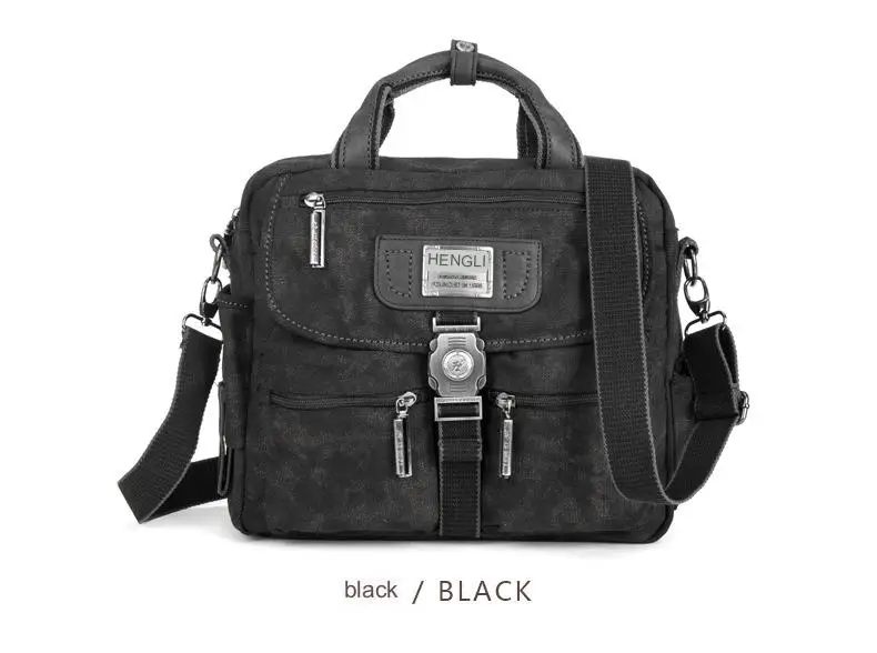 Retro Canvas Messenger Bags Multifunction Men Shoulder Briefcase Leisure Travel Handbag Toolkit Vintage Package Mallet
