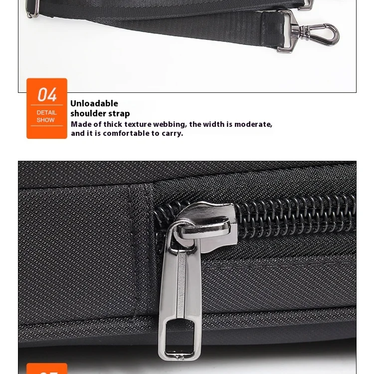 Large Briefcases For Men Canvas Tote Bag 15.6 Inch 17 Inch 19 Inch Laptop Case Work Bags Office Messenger Bag