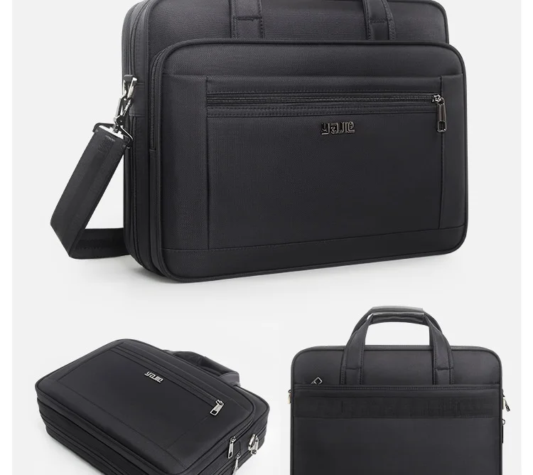 Large Briefcases For Men Canvas Tote Bag 15.6 Inch 17 Inch 19 Inch Laptop Case Work Bags Office Messenger Bag