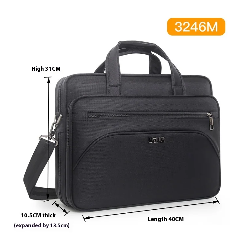 Large Briefcases For Men Canvas Tote Bag 15.6 Inch 17 Inch 19 Inch Laptop Case Work Bags Office Messenger Bag