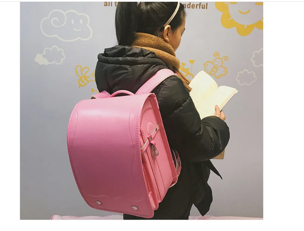 Randoseru Backpack School Backpack PU leather Satchel Japan Bag Japanese School Bag Randoseru Girls PU Leather Book bag for Girl