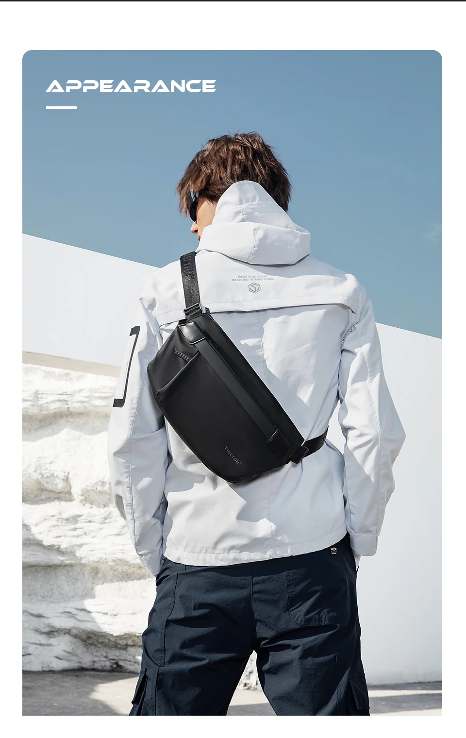 Tigernu Shoulder Bags Cross Bag Fashion Men's Bag Aesthetic Bags For Men Korean Shoulder Bag Male Chest Bag Lightweight Slingbag