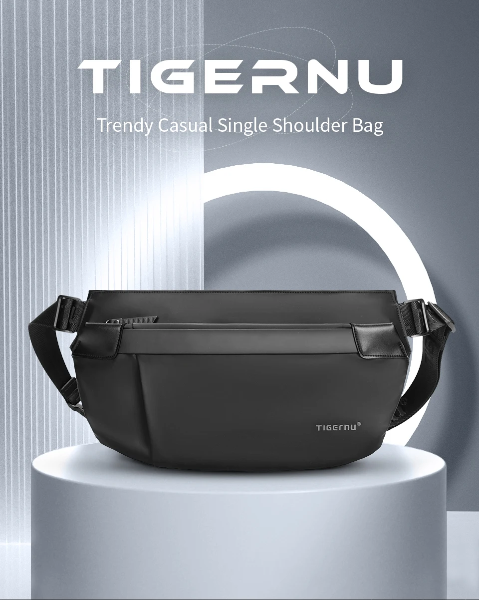 Tigernu Shoulder Bags Cross Bag Fashion Men's Bag Aesthetic Bags For Men Korean Shoulder Bag Male Chest Bag Lightweight Slingbag