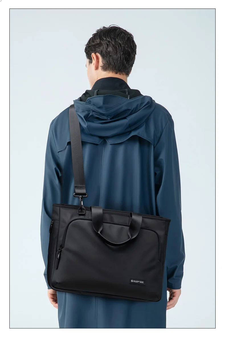 GOLF Men's Handbag Waterproof Nylon Briefcase 16” Laptop Bag Detachable Strap  Business Trips Oxford Cloth Document Organize