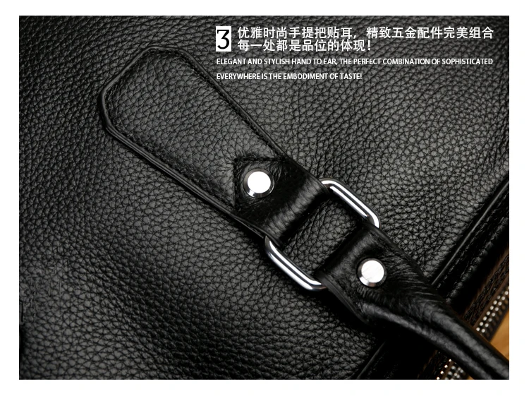 Luxury Men Genuine Leather Travel Bag Luggage Bag Men Leather Duffle Bags Weekend Shoulder Bag Overnight Male Tote Black