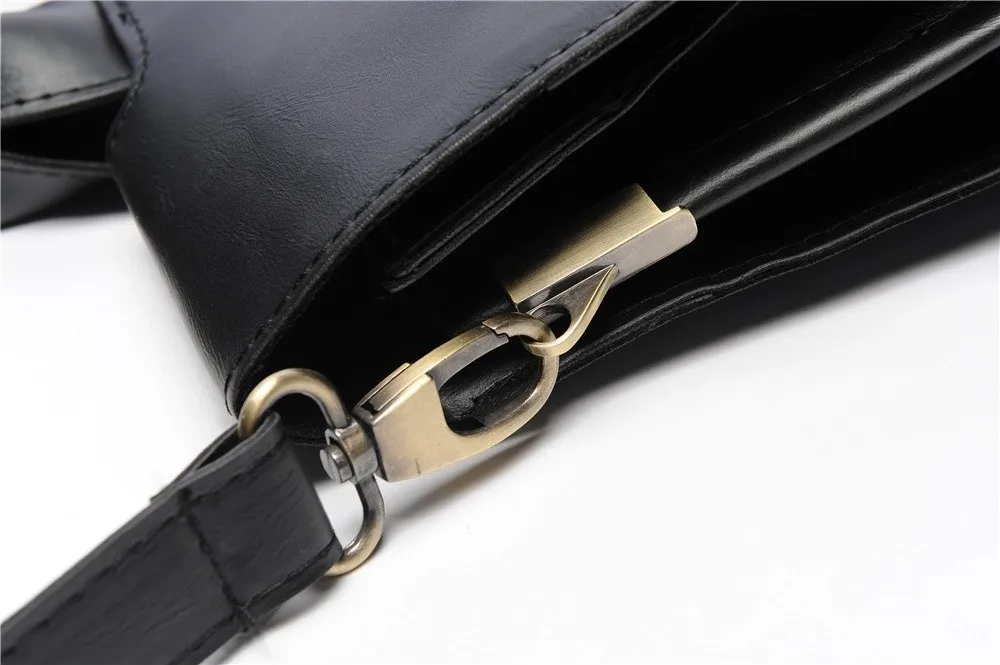 Simple PU Leather Men's Briefcase Handheld Business Shoulder Bag Large Capacity Computer Bag Men Messenger Bags
