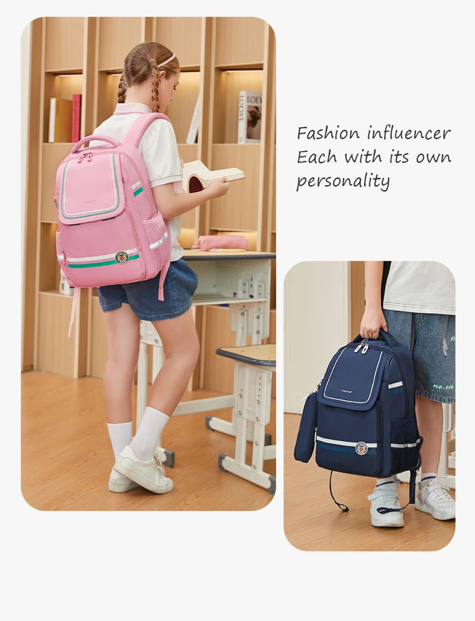 Tigernu School Backpack Bags For Girls Children School Backpack Boy Cartoon Backpacks For Students Schoolbag Kids Bags For Women
