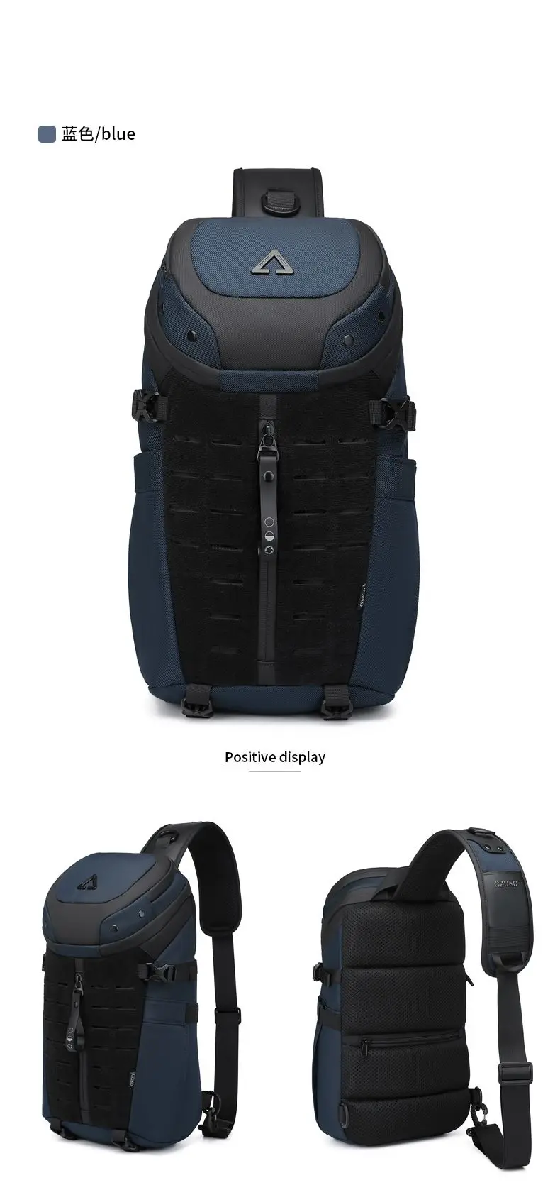 Ozuko Chest Bag Cross Bag Men Waterproof USB Man Crossbody Bag Anti-Theft Short Travel Messenger Sling Fashion Designer
