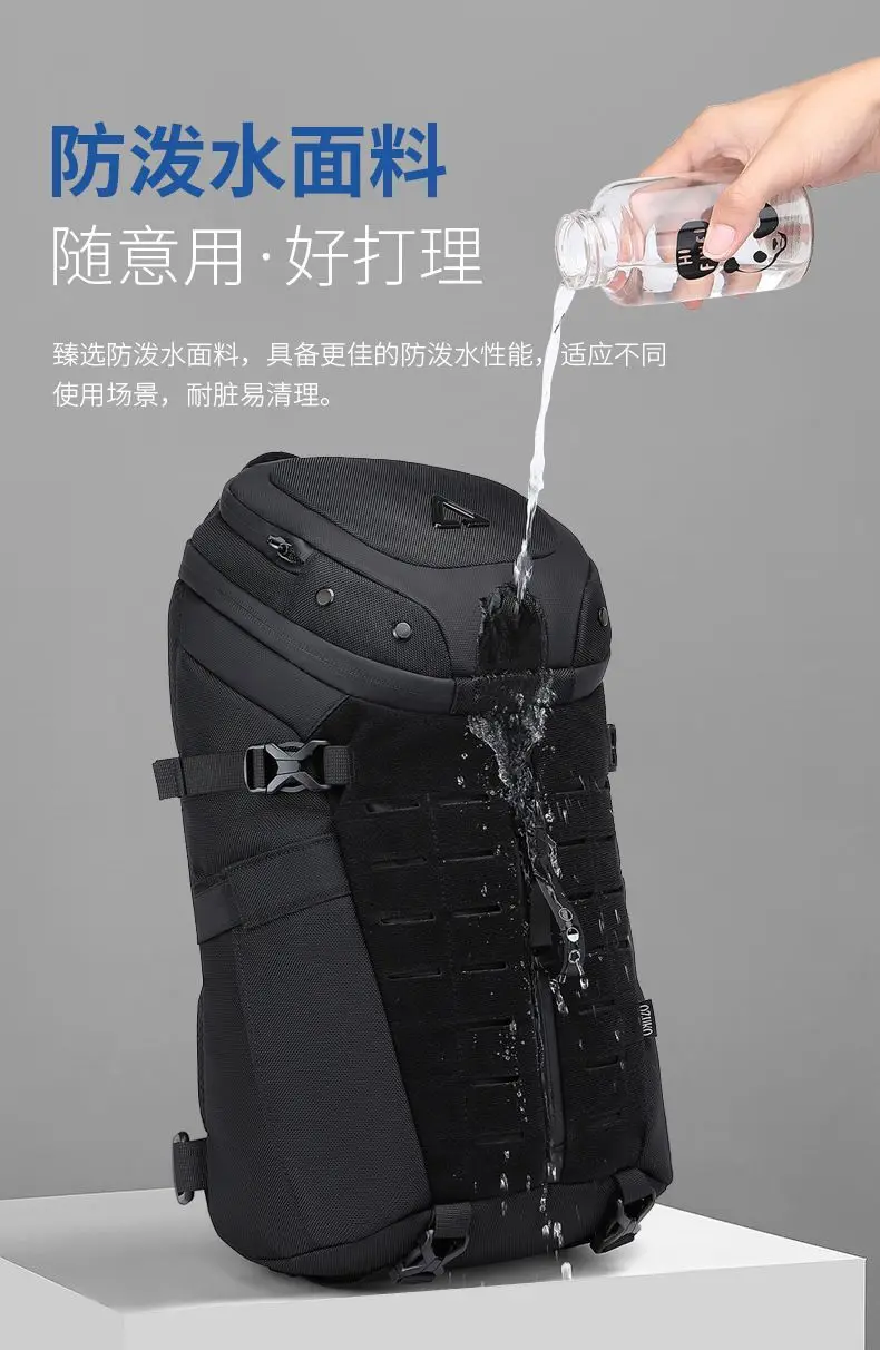 Ozuko Chest Bag Cross Bag Men Waterproof USB Man Crossbody Bag Anti-Theft Short Travel Messenger Sling Fashion Designer