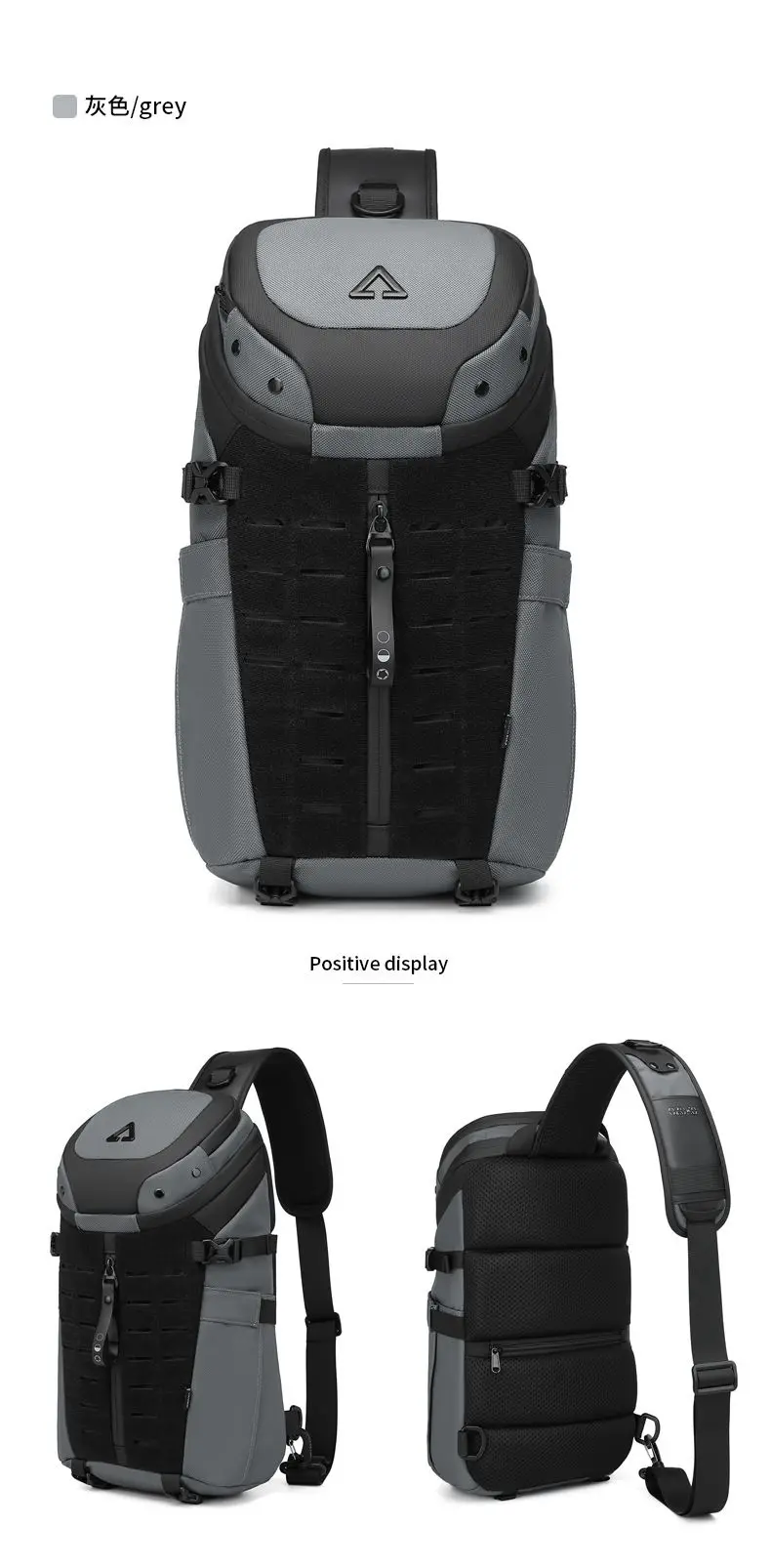 Ozuko Chest Bag Cross Bag Men Waterproof USB Man Crossbody Bag Anti-Theft Short Travel Messenger Sling Fashion Designer