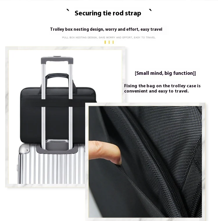 Large Capacity Briefcase Bag Men Business Bag 15.6 Inch Laptop Bag Shoulder Bags Canvas Handbags Notebook Bags Messenger