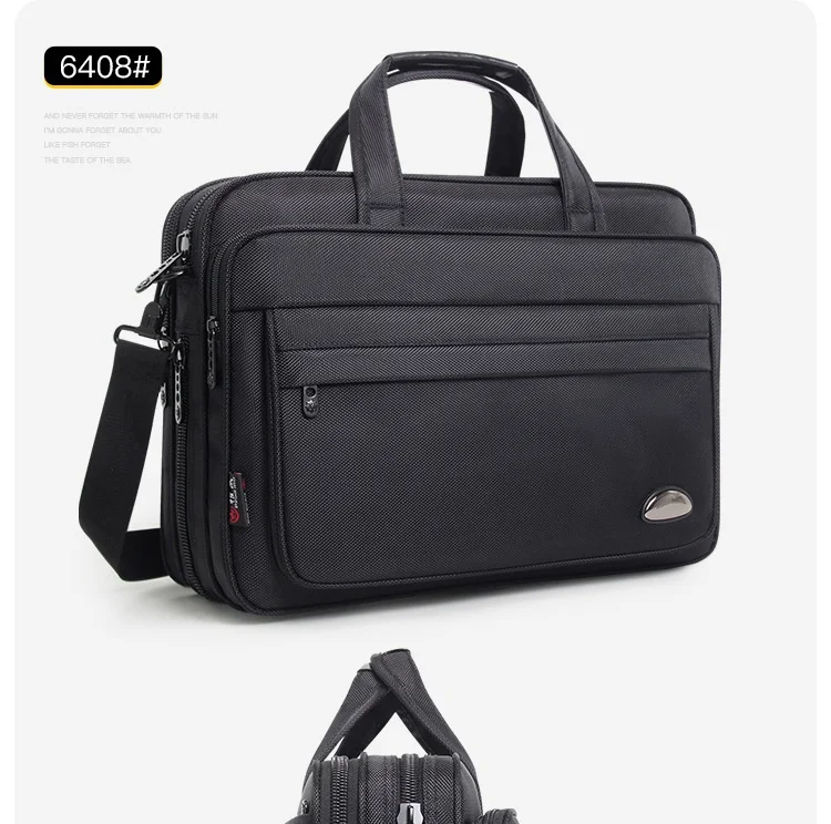 Large Capacity Briefcase Bag Men Business Bag 15.6 Inch Laptop Bag Shoulder Bags Canvas Handbags Notebook Bags Messenger