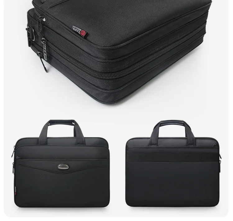 Large Capacity Briefcase Bag Men Business Bag 15.6 Inch Laptop Bag Shoulder Bags Canvas Handbags Notebook Bags Messenger