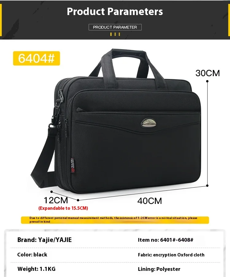 Large Capacity Briefcase Bag Men Business Bag 15.6 Inch Laptop Bag Shoulder Bags Canvas Handbags Notebook Bags Messenger