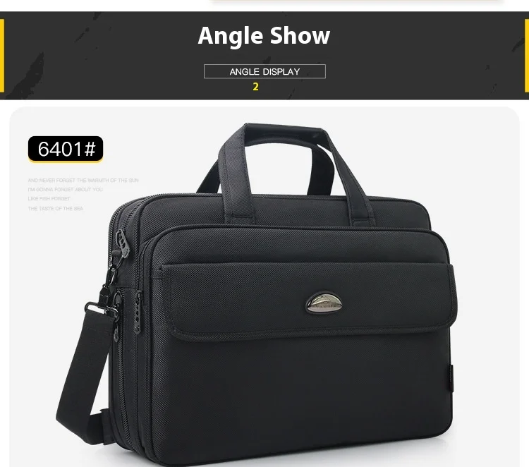 Large Capacity Briefcase Bag Men Business Bag 15.6 Inch Laptop Bag Shoulder Bags Canvas Handbags Notebook Bags Messenger