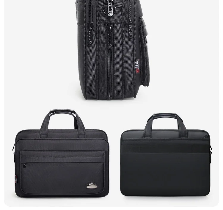 Large Capacity Briefcase Bag Men Business Bag 15.6 Inch Laptop Bag Shoulder Bags Canvas Handbags Notebook Bags Messenger
