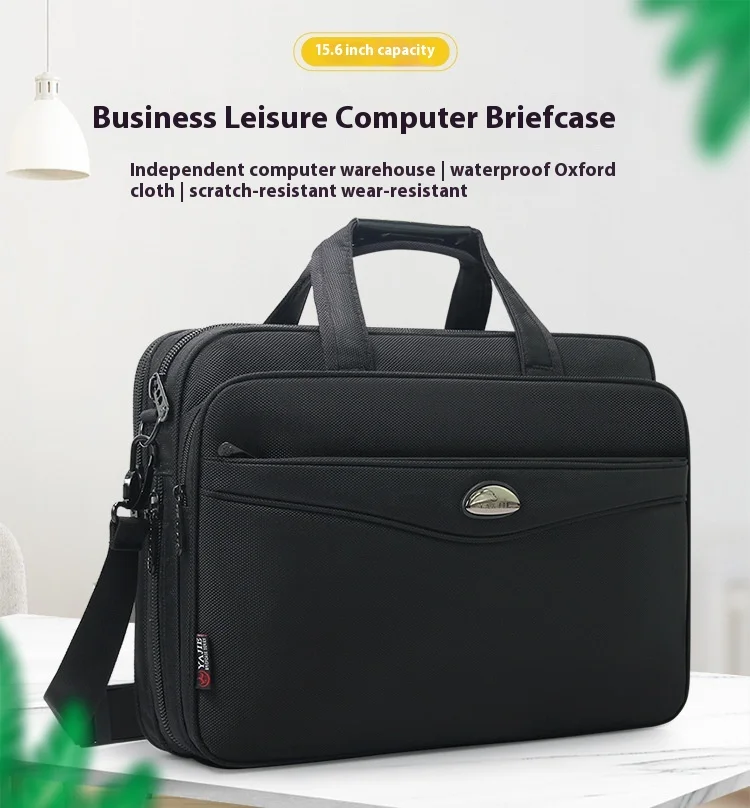 Large Capacity Briefcase Bag Men Business Bag 15.6 Inch Laptop Bag Shoulder Bags Canvas Handbags Notebook Bags Messenger