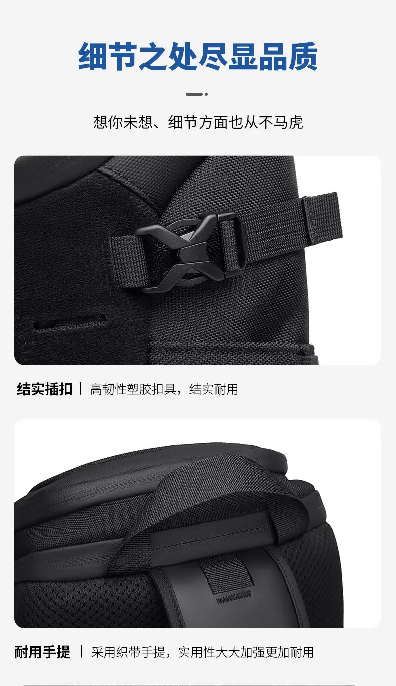 Ozuko Men's Waterproof Crossbody Bag with USB Anti-Theft Short Travel Messenger Sling Fashion Designer Chest Bag for Men