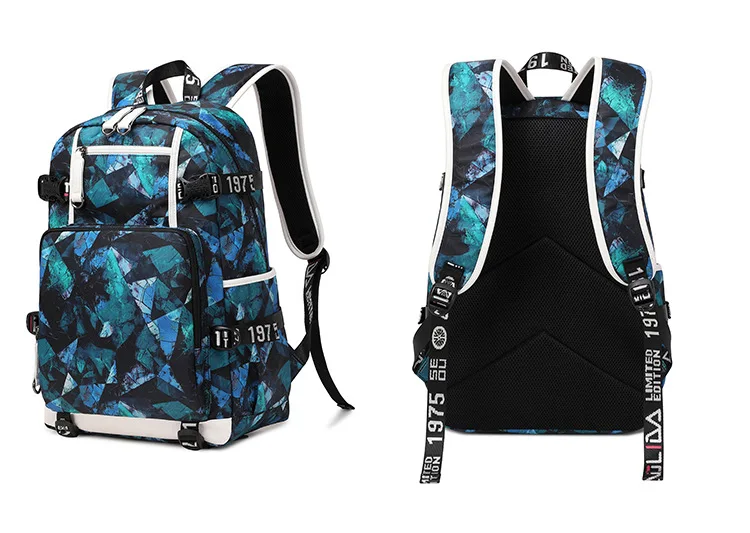 My Hero Academia Anime Print School Backpack Large Capacity Unisex Bookbag for Boys Girls Travel Casual Daypack