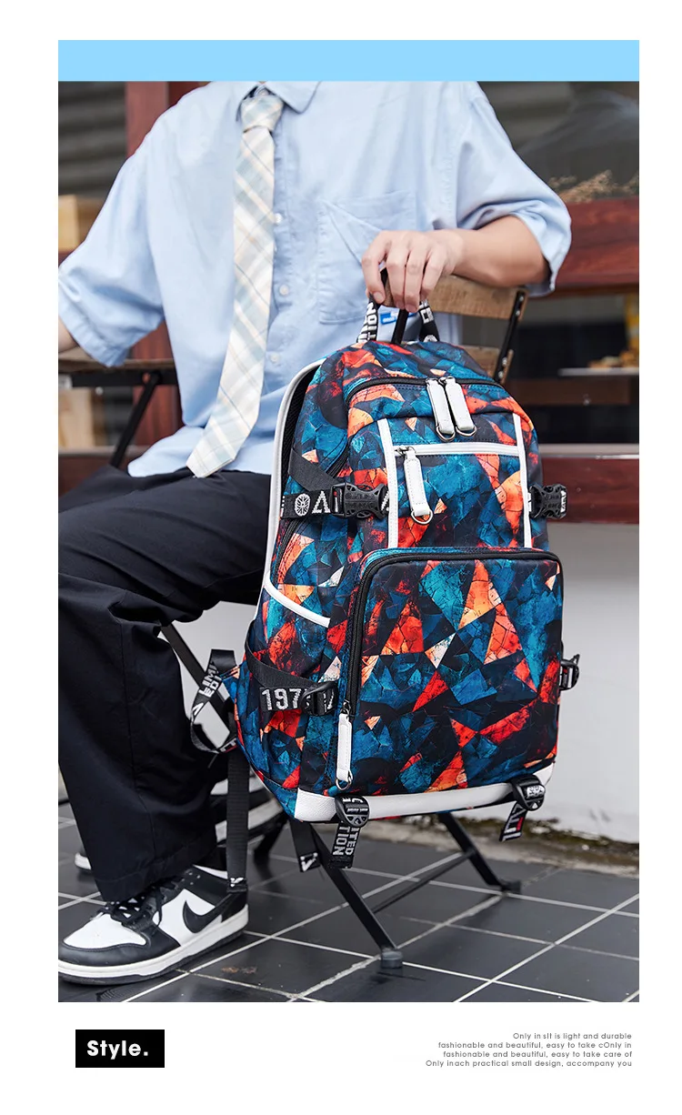 One Piece Zoro Print Large Capacity School Backpack For Kids Teens Anime Bookbag