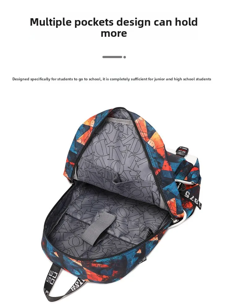 One Piece Zoro Print Large Capacity School Backpack For Kids Teens Anime Bookbag