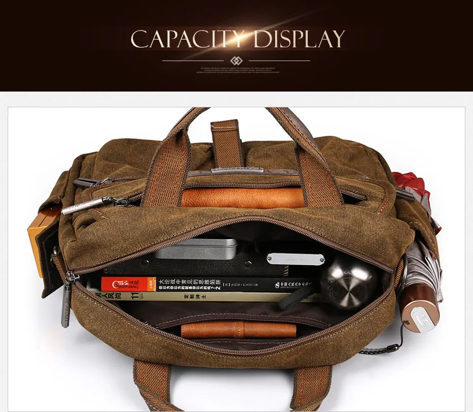2022 Ruil Retro Canvas Messenger Bags Multifunction Men Shoulder Briefcase Leisure Travel Handbag Toolkit Vintage Package Mallet