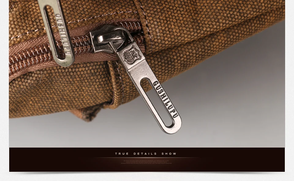 2022 Ruil Retro Canvas Messenger Bags Multifunction Men Shoulder Briefcase Leisure Travel Handbag Toolkit Vintage Package Mallet