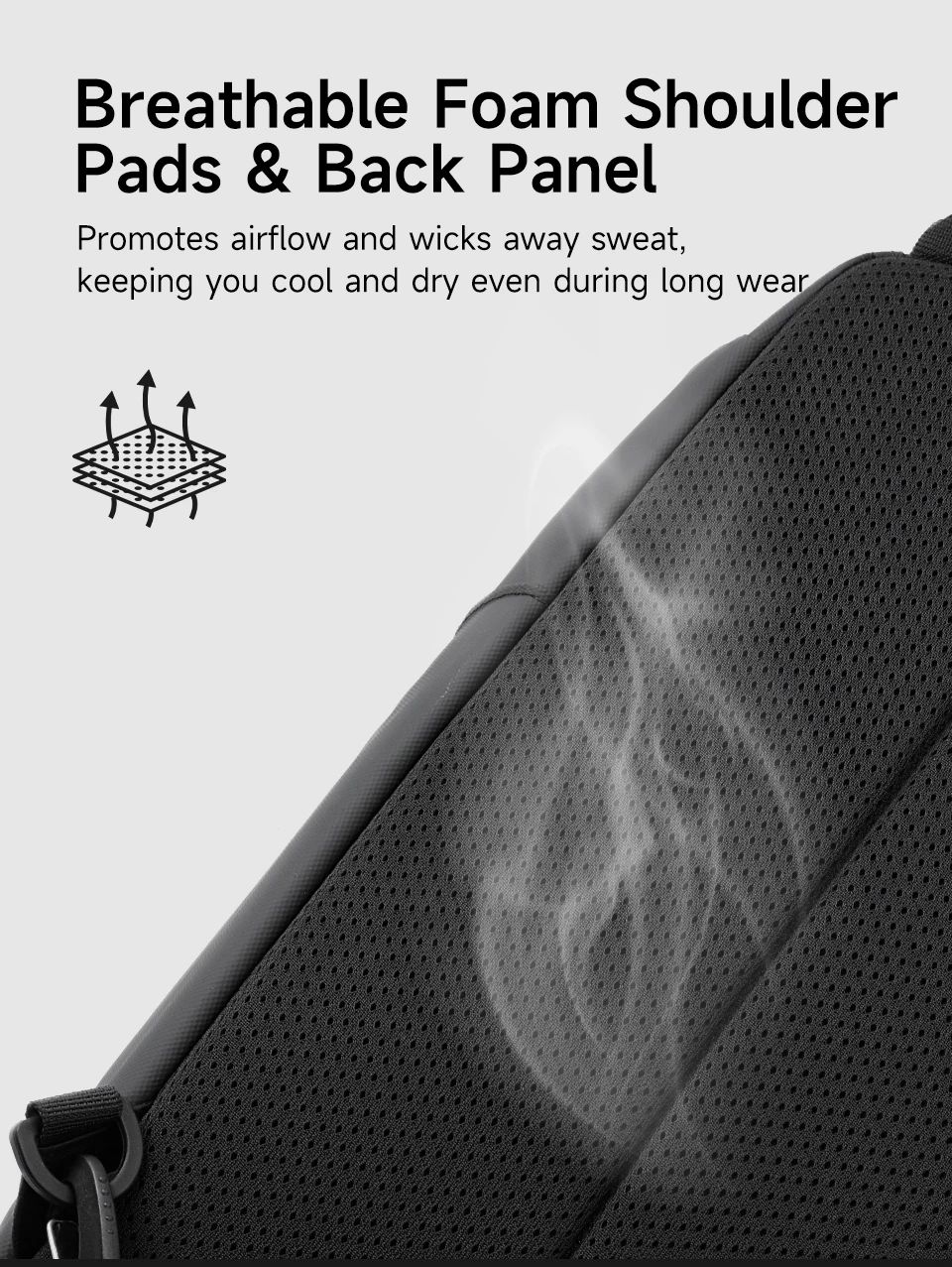 Tigernu Fashion Men's Shoulder Bag Travel Chest Bags for Men Water-Resistant Sling Bag Cross Bag Large Capacity 11 Inch IPad Bag