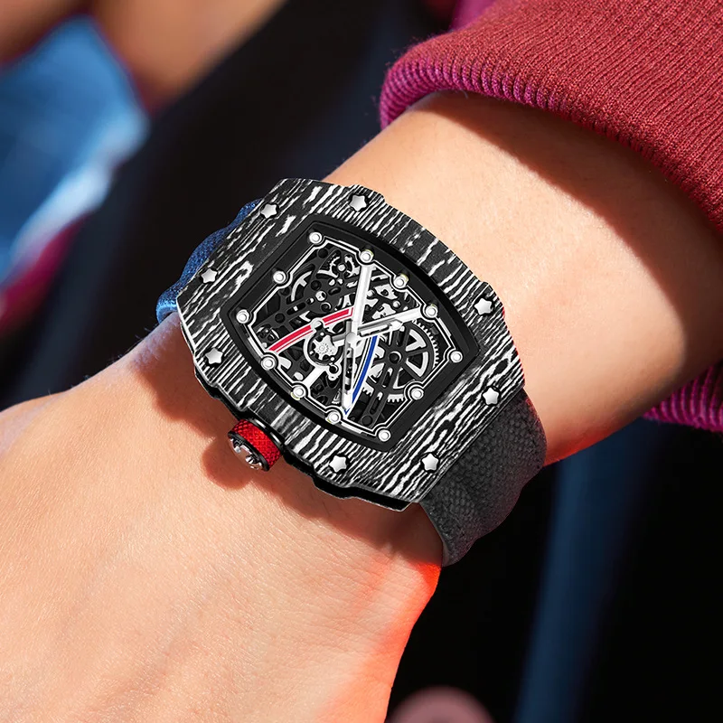New Sports Fashion Quartz Watch for Men and Women, Ultra-Thin Barrel Series, Trendy and Fashionable, with Luminous Display, Nylon Strap, Electronic Quartz Movement, Suitable for Men, Ideal Gift for Valentine's Day, Easter, Birthdays, Christmas, or for Friends - Suitable for Business or Casual Occasions