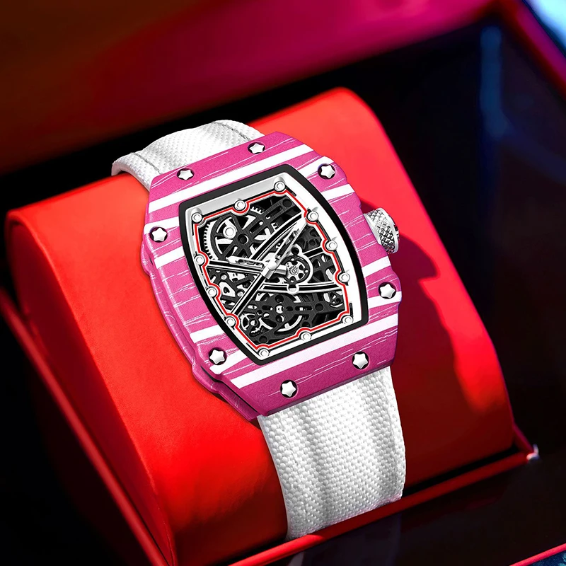 New Sports Fashion Quartz Watch for Men and Women, Ultra-Thin Barrel Series, Trendy and Fashionable, with Luminous Display, Nylon Strap, Electronic Quartz Movement, Suitable for Men, Ideal Gift for Valentine's Day, Easter, Birthdays, Christmas, or for Friends - Suitable for Business or Casual Occasions