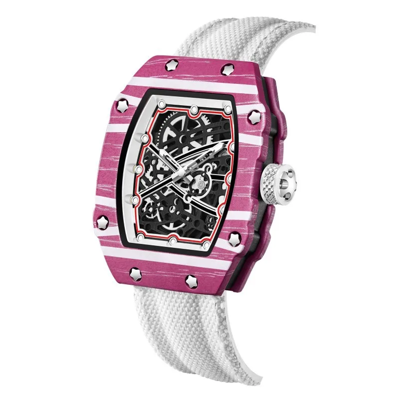 New Sports Fashion Quartz Watch for Men and Women, Ultra-Thin Barrel Series, Trendy and Fashionable, with Luminous Display, Nylon Strap, Electronic Quartz Movement, Suitable for Men, Ideal Gift for Valentine's Day, Easter, Birthdays, Christmas, or for Friends - Suitable for Business or Casual Occasions