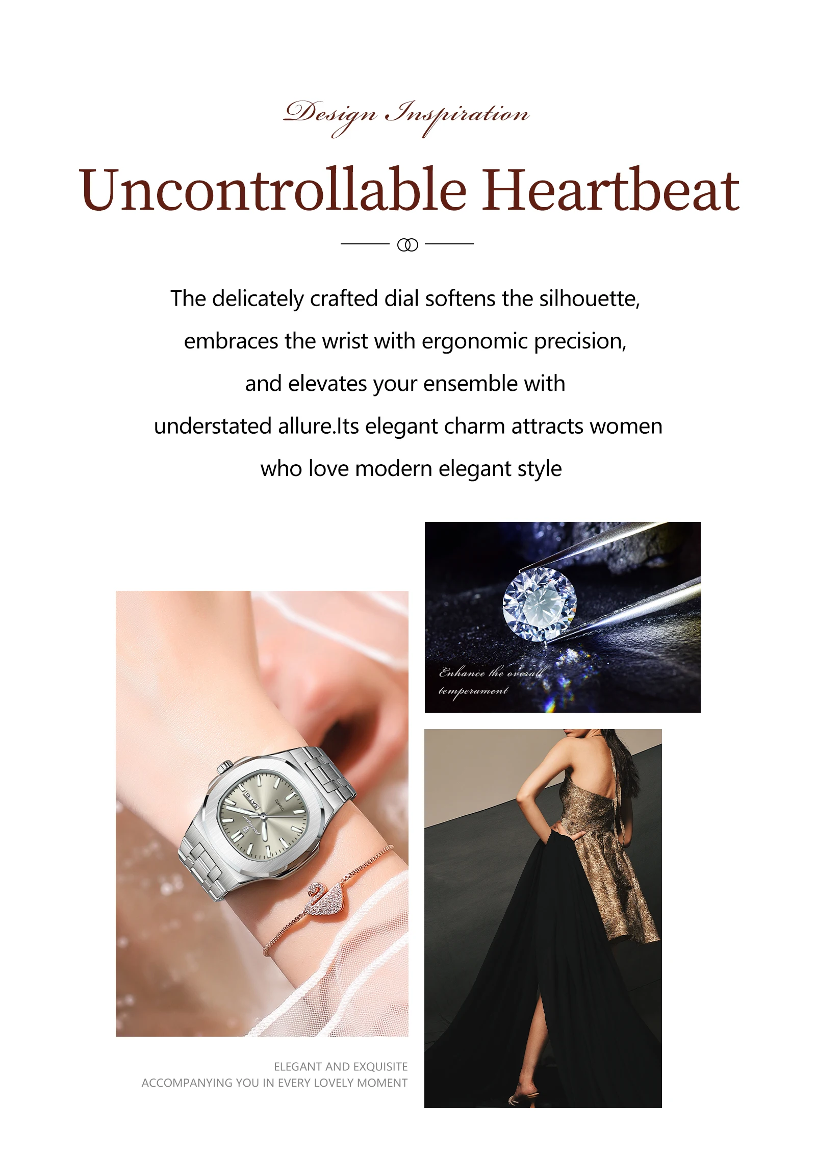 POEDAGAR Square Woman Watch Date Week Waterproof Luminous Ladies Watch Stainless Steel Quartz Fashion Women's Watches Reloj Gift