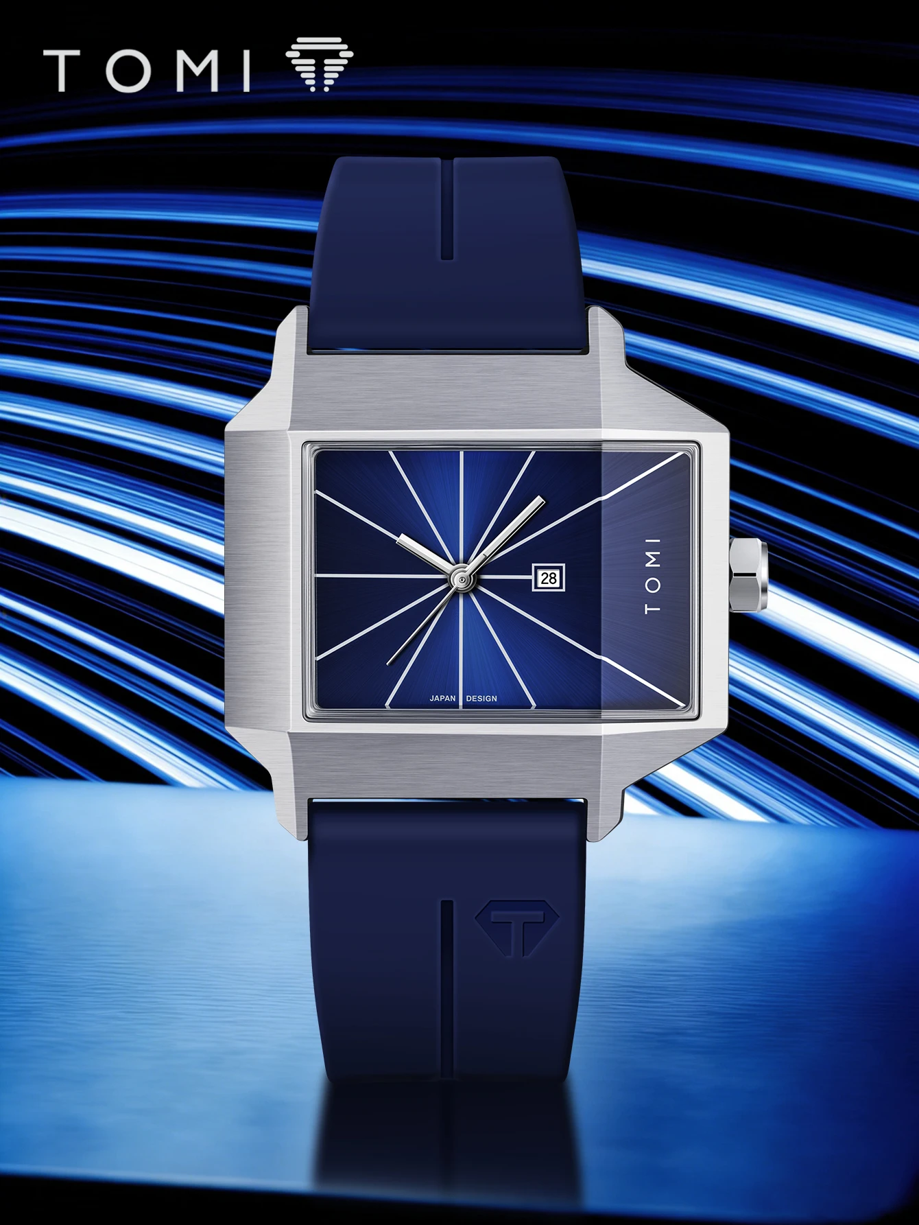 TOMI Simple Men's Watch New Calendar Quartz Business Fashion Wristwatch Textured Men's Gift