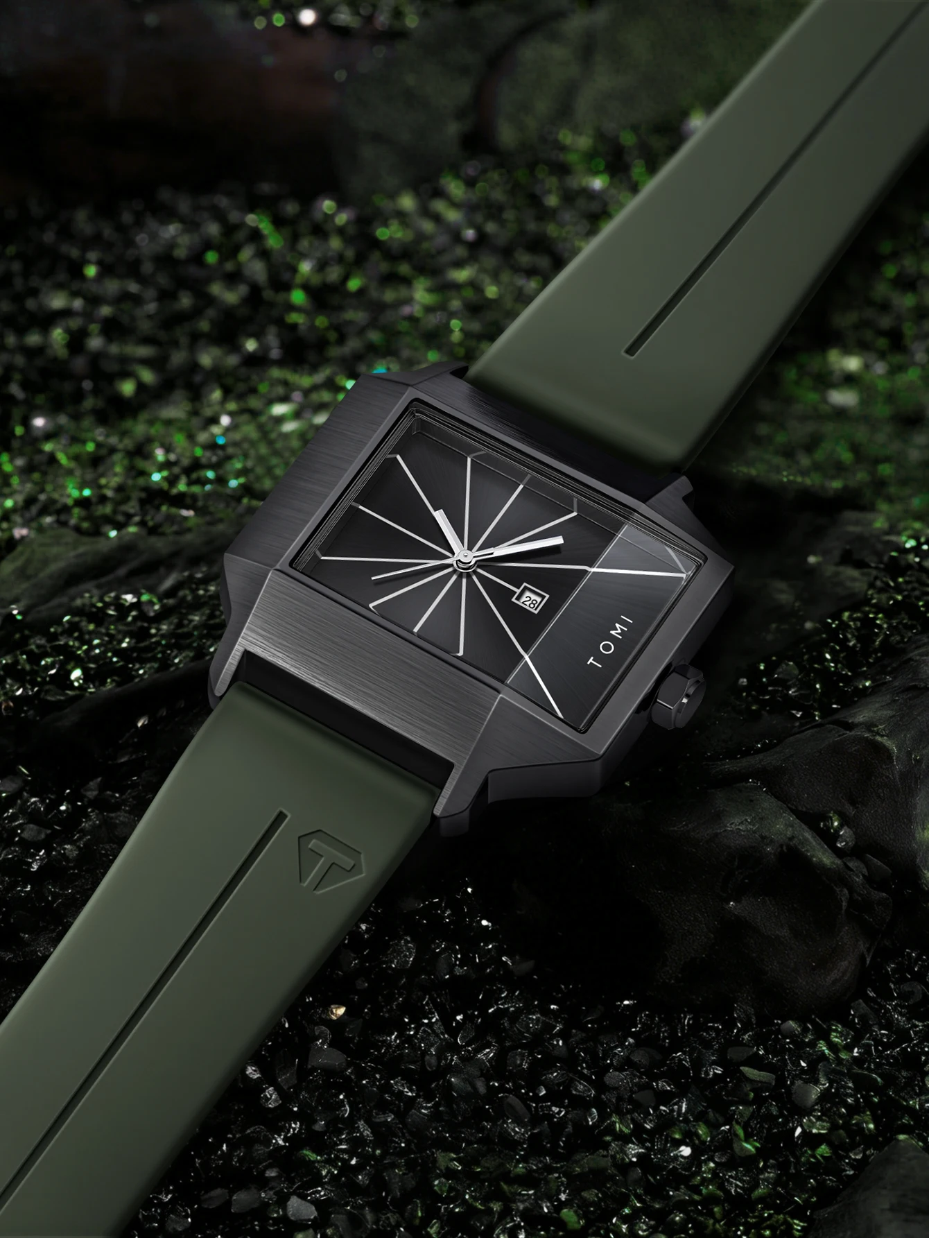 TOMI Simple Men's Watch New Calendar Quartz Business Fashion Wristwatch Textured Men's Gift